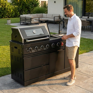 65.4-Inch Deluxe Stainless Steel Propane Gas Outdoor Kitchen Grill