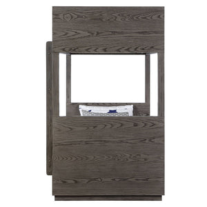 Estevon - Twin Over Twin Bunk Bed With Storage - Gray Oak