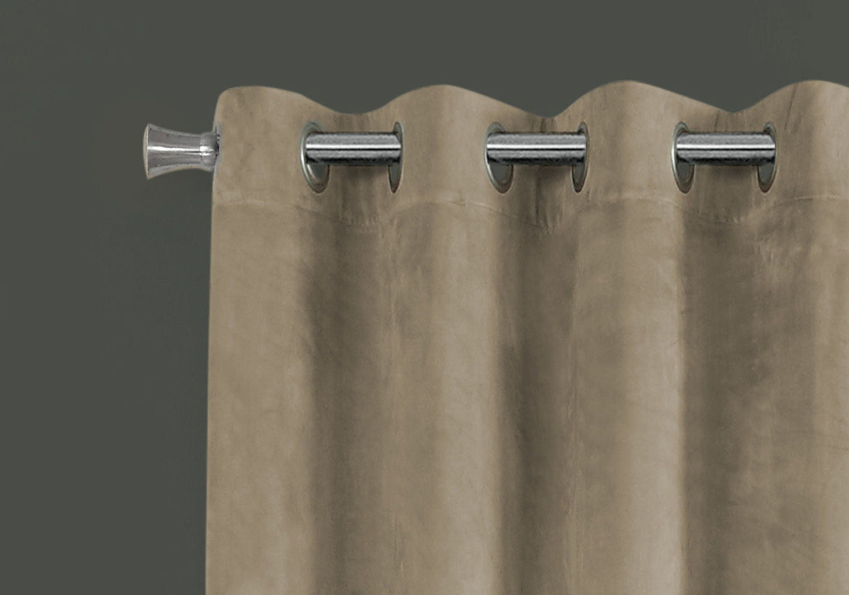 2 Pieces Set Curtain Panel Room Darkening Grommet