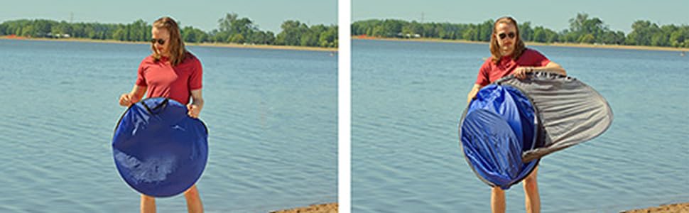 Pop-Up Beach Tent With Carry Bag