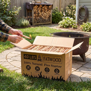 40 Lbs Fatwood Fire Starter Sticks