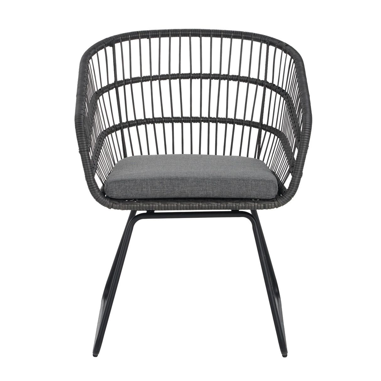 7-Piece Outdoor Wicker Dining Set for 6