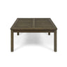 Perla - Rustic Square Coffee Table With Block Legs