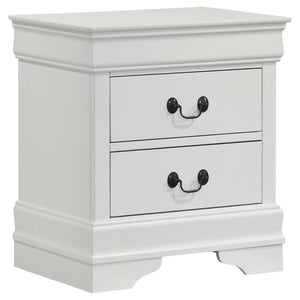 Mckee - 4 Piece Queen Bedroom Set, Includes Bed, Nightstand, Dresser And Mirror - White