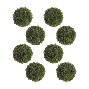 Boxwood-Sedum-Orb-(Set-of-8)-Artificial-Non-Flowering-Plants