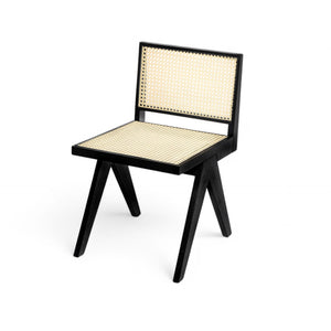 Chandigarh Dining Room Chairs with Natural Rattan (Set of 2)