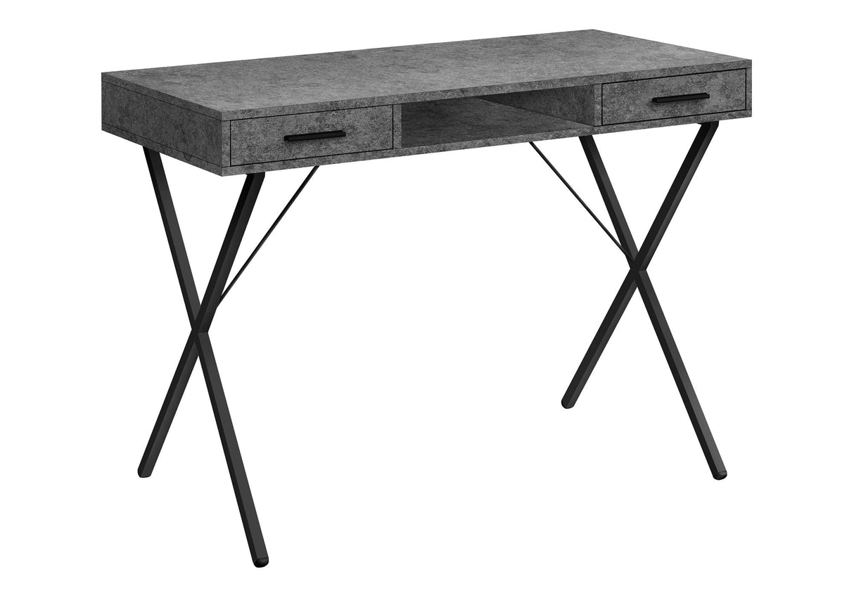 Computer Desk with Storage Drawers in Contemporary Style