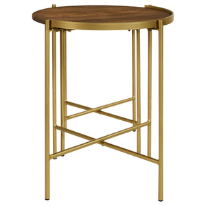 Genevieve - 2 Piece Round Nesting Table - Gold