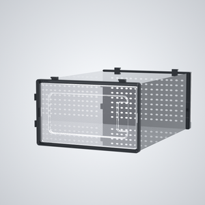 12 Pack of Plastic Stackable Shoe Boxes