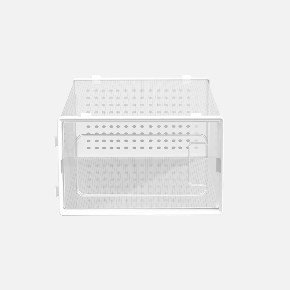 12 Pack of Plastic Stackable Shoe Boxes