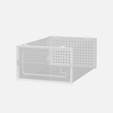 12 Pack of Plastic Stackable Shoe Boxes