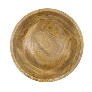 D12x4' Mango Wood Round Decorative Bowl