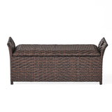 Modern Outdoor Storage Bench by christopher knight home