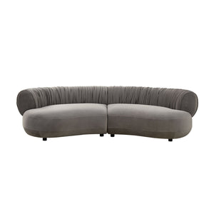 Modern Curved Sofa with Elegant Crescent Design