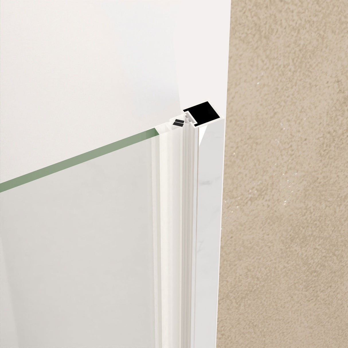 Shower Door With Glass And Explosion Proof Safety Film