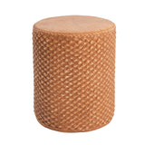 Evie Outdoor Patio Round MGO Side Table Brown