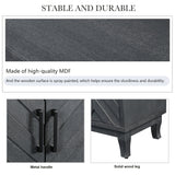 Stronger vintage style buffet cabinet, taupe grey