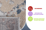 NAAR MARFI Collection Contemporary Non-Shedding and Stain Resistant Area Rug