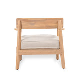 Mallorca Acacia Wood Club Chair with Seat Cushion