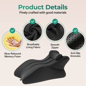 Memory Foam Ergonomic Wedge Pillow for Couples