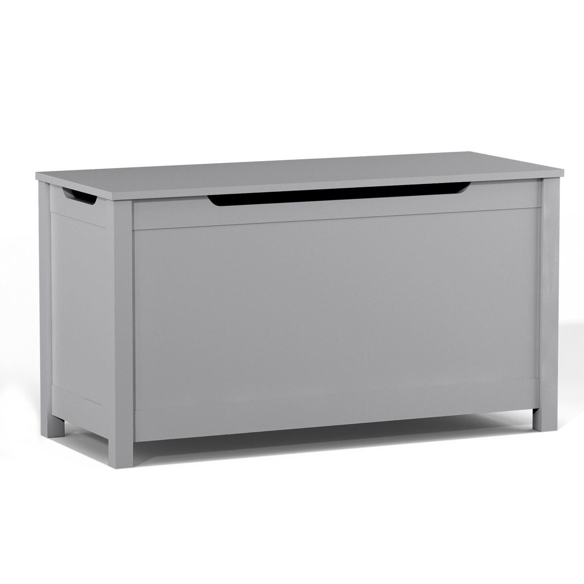 Toy Box Storage With Safety Hinged Lid