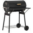 Outsunny-30'-Portable-Barrel-Charcoal-BBQ-Grill,-Steel-Outdoor-Smoker-