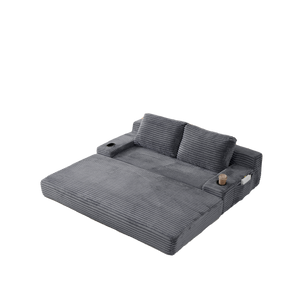 70.8-Inch Corduroy Two-In-One Sofa Bed