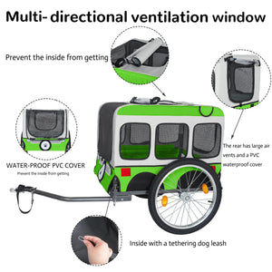 Large Folding Bike Trailer for Dogs