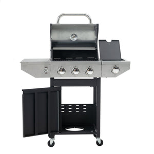 GigaTech 3 Burner Stainless Steel Propane Grill with Side Burner
