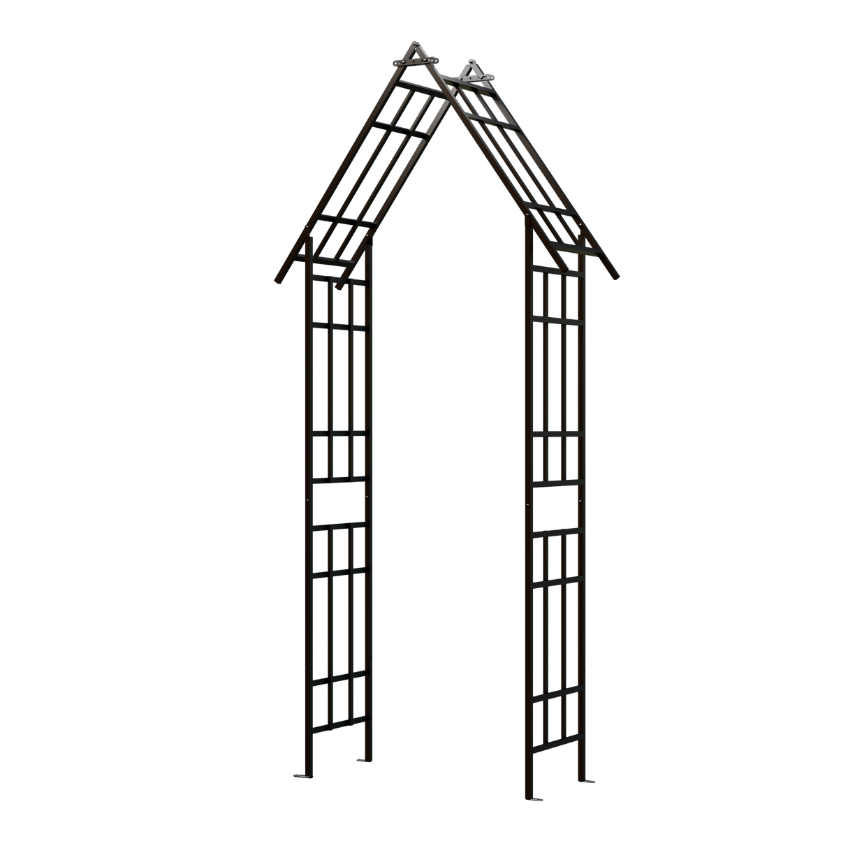 Metal Garden Arch with Adjustable Width for Climbing Plants