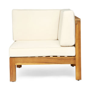 Brava - X Back 2 Seater Sectional Loveseat With Coffee Table