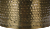 End Table with Bell Shaped Base and Hammered Texture