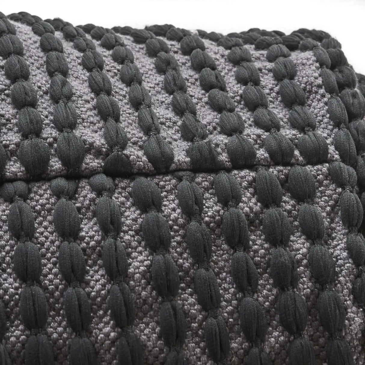 River Handcrafted Cylindrical Pouf in Water Resistant Fabric