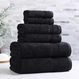Heritage Egyptian Cotton Plush Heavyweight 6 Piece Towel Set - Egyptian Cotton Towel Set by Superior Brand