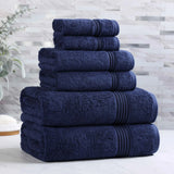 Heritage Egyptian Cotton Plush Heavyweight 6 Piece Towel Set