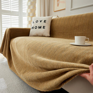 Herringbone Oversized Chenille Couch Throw Cover Sofa Slipcovers Couch Covers for Sectional Couches