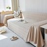 Textured Chenille Sofa Cover Throw, Soft Washable Couch Blanket Protector for Pets