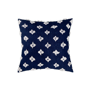 20''x20'' Tufted Floral 100% cotton Throw Pillow | 7 Colors – Textured Daisy Stitch Design | Boho Chic Couch & Bedroom Accent | Insert Included