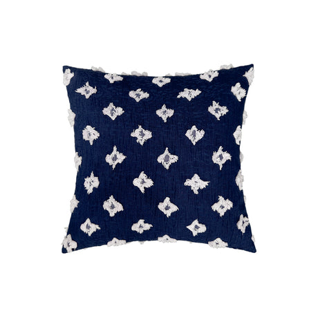 20''x20'' Tufted Floral 100% cotton Throw Pillow | 7 Colors – Textured Daisy Stitch Design | Boho Chic Couch & Bedroom Accent | Insert Included