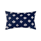 12''x20'' Tufted Floral lumbar support 100% cotton Throw Pillow | 7 Colors – Textured Daisy Stitch Design | Boho Chic Lumbar & Accent Pillow | Insert Included