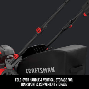 CRAFTSMAN V60* 3-in-1 Cordless Lawn Mower, 21-Inch (CMCMW260P1)