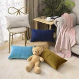 2-Piece Throw Pillow Covers with 450g Inserts, blue, 12X20 WITH INSERTS, Decorative Pillow Set – Fancy & Stacy