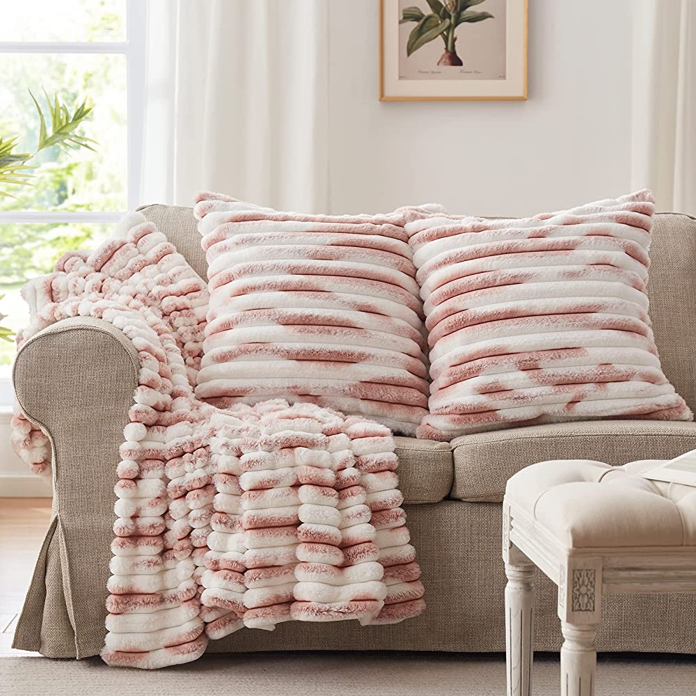 polyester blends well square throw pillow covers  (reversible sides) size 18"x18"