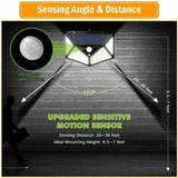 2-Pack Solar Powered 100-LED Motion Activated Outdoor Light