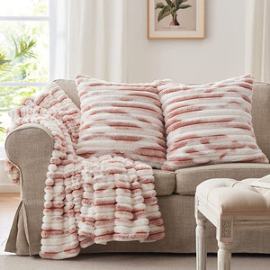 Polyester Blend Throw Square Pillow covers size 18"x18" Ombre colors 2pcs covers