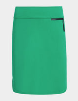 Zip-Back Banded-Waist Skirt