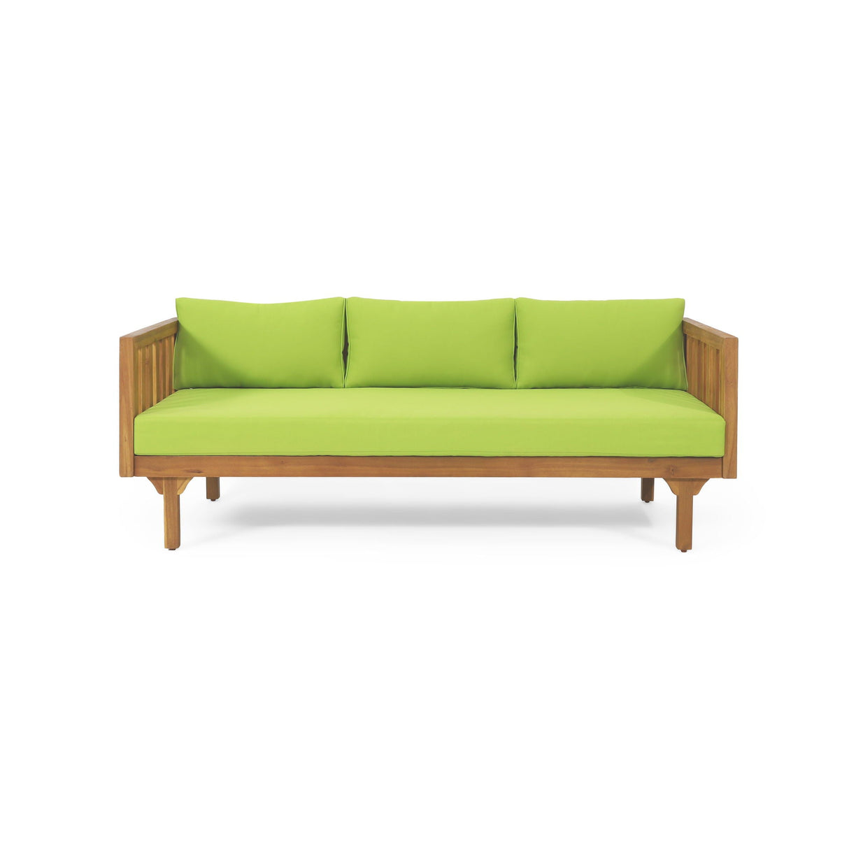 Claremont 3 Seater Daybed Teak Acacia Wood Water Resistant Cushions