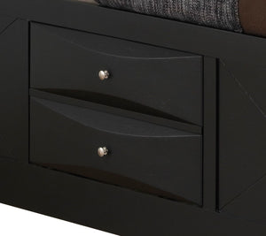 Modern Design Storage Bed With Bookcase Headboard