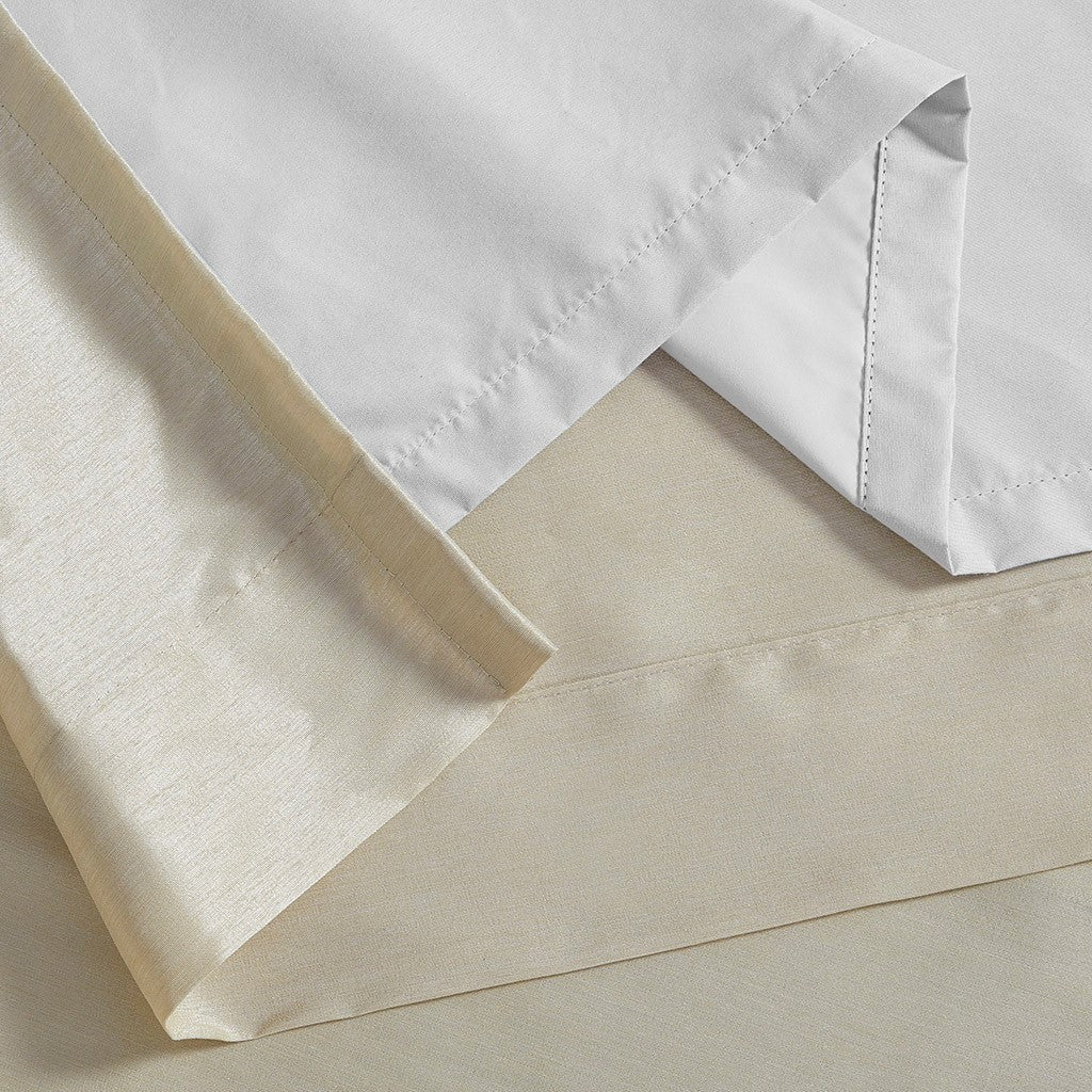 Twist Tab Total Blackout Window Curtain Panel with Thermal Technology - Champagne