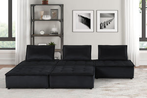Anna - Stylish Sectional Sofa Ottoman